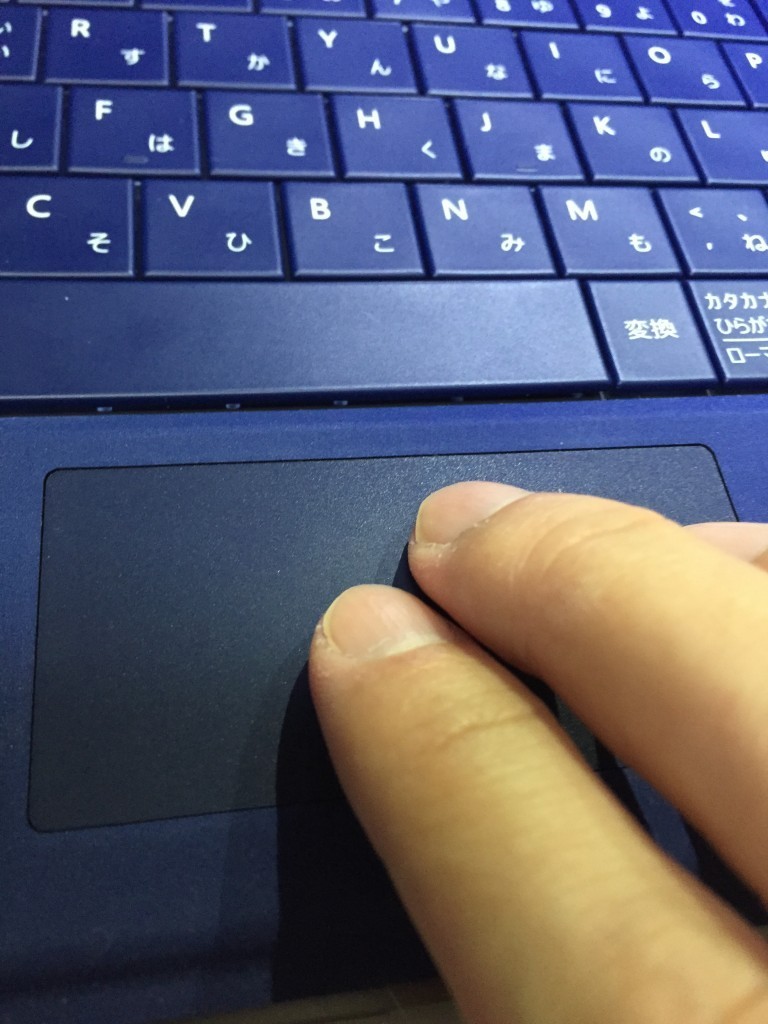 Surface3のトラックパッド